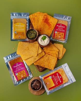 Prolicious High Protein Gluten Free Thins Combo | 40g Each Pack of 8, Each Flavor 2 set