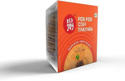 RED JOY Peri Peri Coin Khakhra | 200 Gram Each, Pack of 3