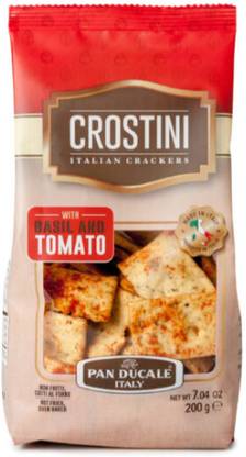 Pan Ducale Crostini Italian Crackers Basil & Tomato Pack of 1