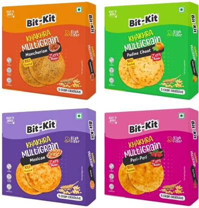 Bit-Kit Multigrain Tasty Regular Khakhra Combo