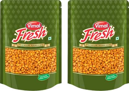 VIMAL Fresh Chana Dal - Authentic Indian Snack, 400gm x 2 Crunchy & Flavor