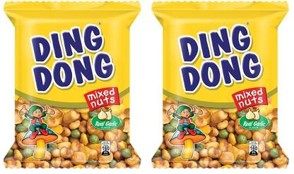 DING DONG Mix Nut Real Garlic Peanuts, Green Peas, Broad Beans, & Cornick With Garlic