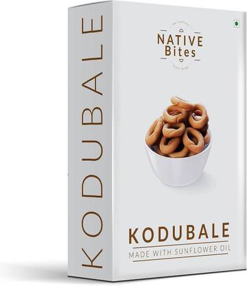 Vijaya Native Bites Authentic Kodubale - Crunchy South Indian Snack, Sunflower Oil