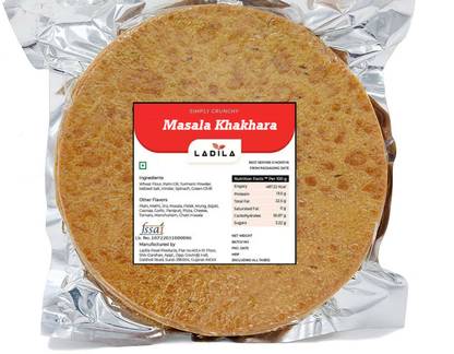 Ladila Masala Khakhra|Whole Wheat Healthy Crispy Snack Diet Roasted Khakhara