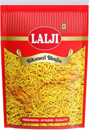 lalji Bikaneri Bhujia 400Gm Bikaneri Namkeen Crispy Healthy Snack