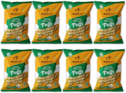 Munch Fit Healthy Roasted Cream & Onion Millet Puffs Snack