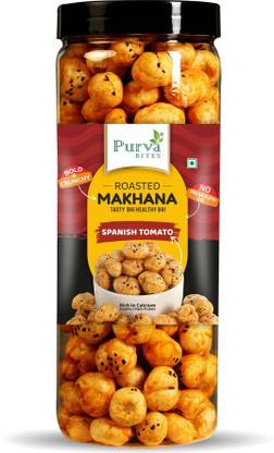 PurvaBite's Flame Roasted (Spanish Tomato) Flavored Makhana