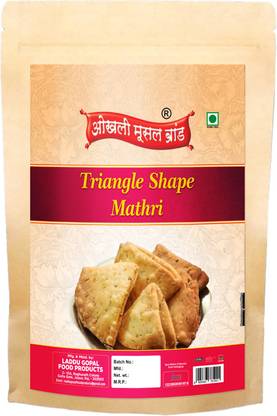 okhli musal brand Marwari Chaat Papdi/Chaat Puri/Chat Papdi/Puri/Khasta Matthi Mathi-350g*1Pack