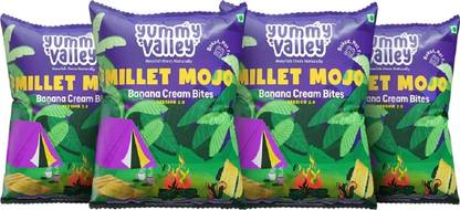 Yummy Valley Millet Mojo Banana Cream Bites || Each Packet 25g ||