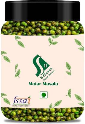S Eleven Super Market S eleven-Crispy Fried Green Masala Peas Jar/Vatana/Matar Namkeen