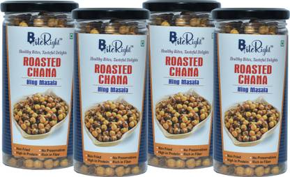 BiteRight Roasted Chana Hing Masala | Bhuna Chana | Masala Chana | High in Protein