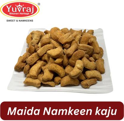 Yuvraj Food Product Maida kaju chatpata namkeen 350 Gm x 2 pack