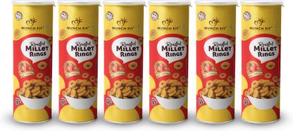 Munch Fit Roasted Healthy Snack | Tangy Tomato Millet Rings