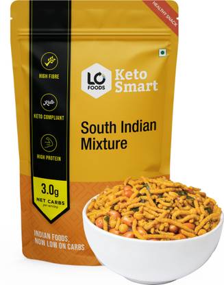 Lo! Foods Keto South Indian Mixture | Keto Snacks for Keto Diet | Sugar Free Namkeen