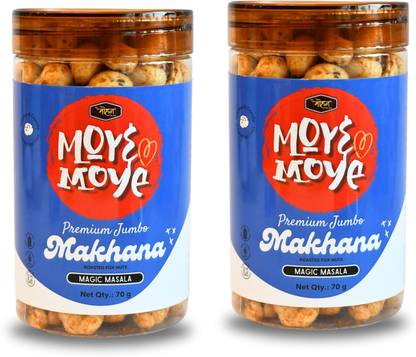 Moye Moye Roasted Makhana Magic Masala Fox Nuts | Rich in Calcium | Gluten Free