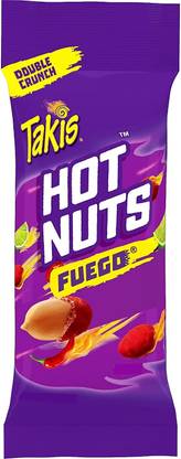 Takis Fuego Hot Nuts Double Crunch Peanuts With Hot Chili Pepper& Lime