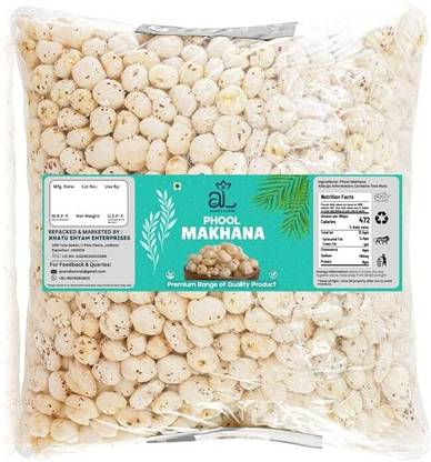 AL Anand Laxmi Phool Makhana Raw || Regular Lotus Seed Pop || Fox Nut