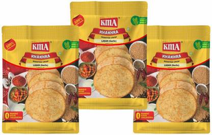KMA Lasan Khakhra (Pack Of 3 X 200g)