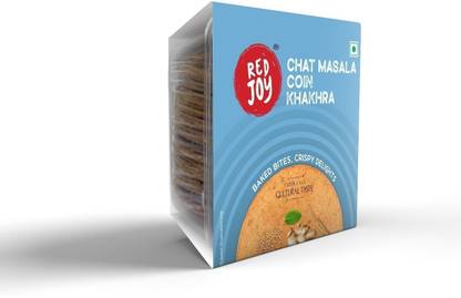 RED JOY Chat Masala Coin Khakhra | 200 Gram Each, Pack of 3