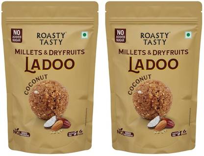 Roasty Tasty Coconut - Millets & Dryfruits Ladoo | No Added Sugar | Energy Bar Snack Bar