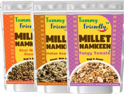 TummyFriendly Foods TummyFriendly Millet Namkeen. Healthy Snacks for Kids: ChatItalianTangy3x70