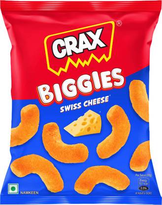 CRAX Biggies Swiss Cheese Puffs Snacks