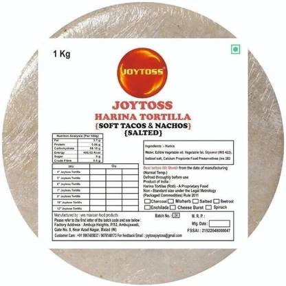 JOYTOSS Harina Salted Tortillas 6" - Pack of 25 Pcs