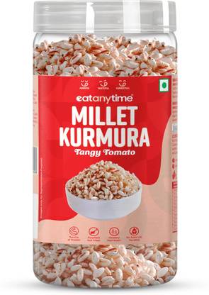 Eat Anytime Tangy Tomato Millet Kurmura | High In Fiber, & Zesty Tomato Taste, Pack of 1