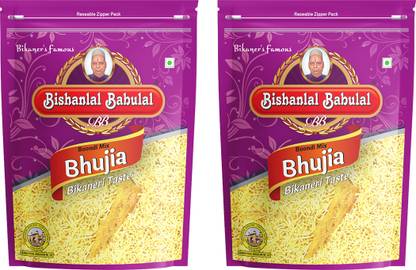 Bishanlal Babulal Boondi Mix Bhujia 800Gm (400Gm x 2) Tasty Bikaneri Namkeen Healthy Snack