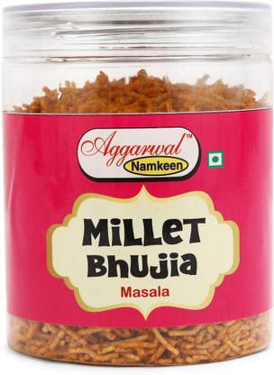 aggarwalnamkeen Aggarwal Millet Bhujiya – Masala Flavour, Crunchy & Spicy Snack (100g)