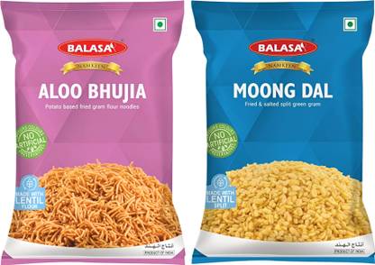 balasa Aloo Bhujia and Moong Dal Combo Namkeen | Tasty & Crunchy | Ready to Eat