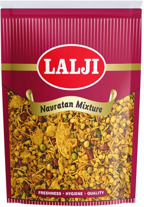 lalji Navratan mixture 400Gm Bikaneri Namkeen Crispy Healthy Snack