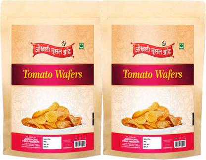 okhli musal brand Maya Rashtra Tomato Peri Peri Potato Chips Aloo Chips Wafer Snacks-150g*2Pack