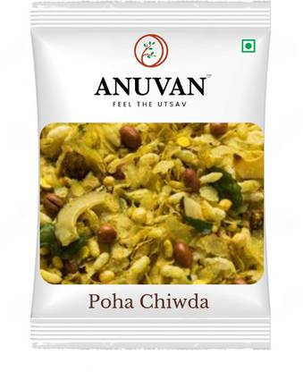 ANUVAN FEEL THE UTSAV Nylon poha chiwda namkeen snacks for foodie, best poha chivda for snack
