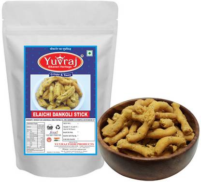 Yuvraj Food Product Elaichi dankoli bhujiya stick ( 350 gm x 2 ) pack