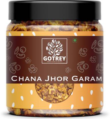 GOTREY Roasted Chana Jor Garam Namkeen Cruncy Tasty Traditional Indian Snacks 250 gm