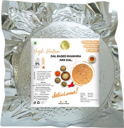 Kedars Product HIGH PROTEIN DAL KHAKHRA (MIX DAL)-200 g