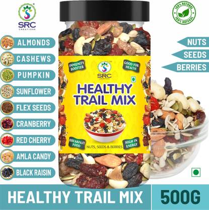 SRC Creations HEALTHY TRAIL MIX | Nuts-Seeds-Berries Mixture | Snack Mix | Superfood