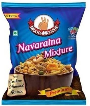 MOOCHMOOCHE Navaratna Mixture Traditional recipe | Mix of Namkeen, Peanuts & Potato Sticks