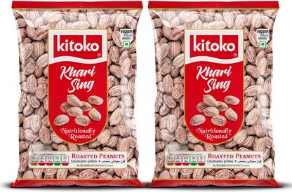 Kitoko Vacuum Packed Roasted Peanuts | Namkeen Khari Sing | Crunchy Moongfali Singdana
