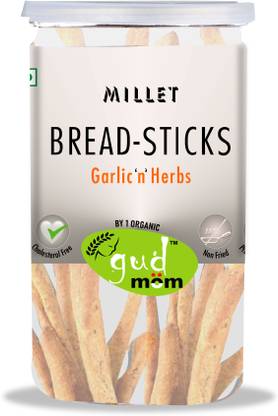 gudmom Millet Bread Sticks - Garlic 'n' Herbs