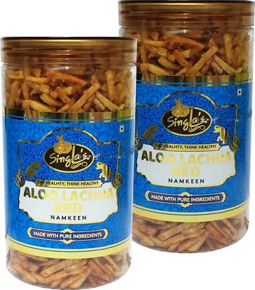 singla's Aloo Laccha Red 200g Combo Pack of 2