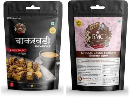 RMC Combo Bakarwadi 250gm MRP 90/ Lasun Farsan 500gm /MRP 140