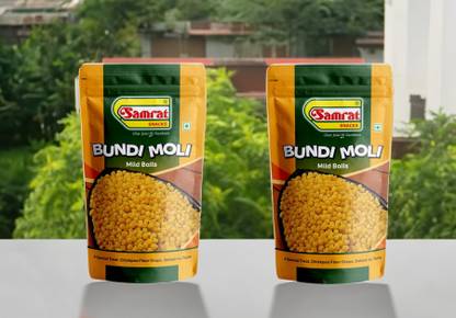 SAMRAT Bundi Moli Mild Balls Magic of Crunchy & Crispy Namkeen for Chaat & Raita Snacks