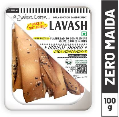 The Baker's Dozen Zero Maida Lavash | Baked Snack | No Palm Oil