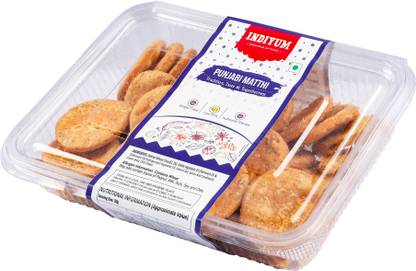 Indiyum Punjabi Matthi - Traditional Spiced Tea Time Snacks