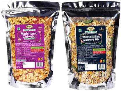 Trysome Makhana Chiwda And Roasted Millets Murmura Mix