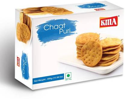 KMA Chaat Puri | 300g | Chaat Papdi | Sev Puri | Ready to Eat Indian Snacks