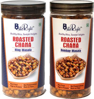 BiteRight Roasted Chana Combo of Hing & Bombay Masala