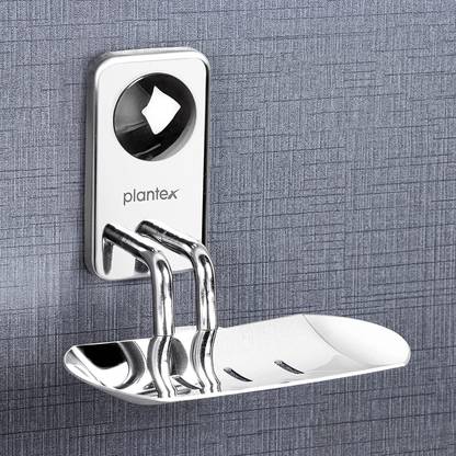 Plantex Platinum Stainless Steel Soap Dish - Soap Stand - Bathroom Soap Holder - Bathroom Accessories